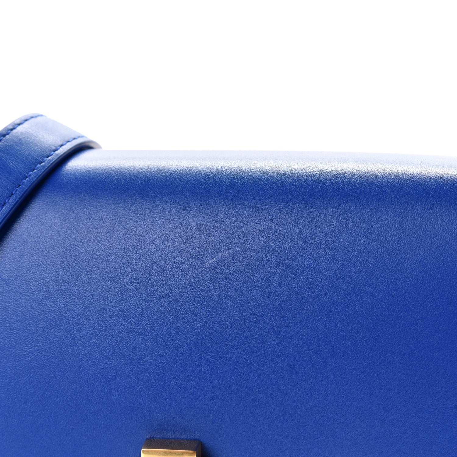 Saint Laurent Smooth Calfskin Carre Satchel Royal Blue 6 of 6