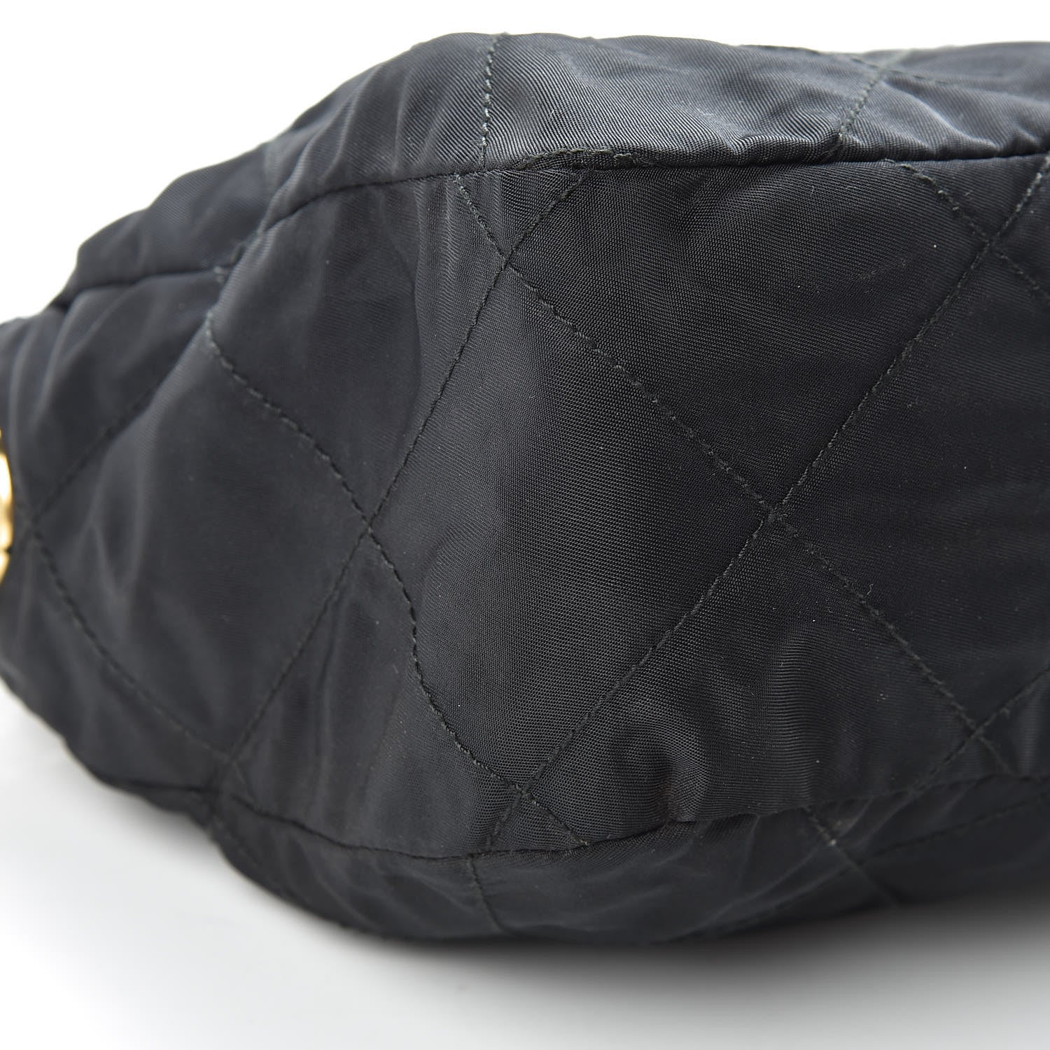 Prada Nylon Tessuto Impuntu Quilted Shoulder Bag Black 9 of 14