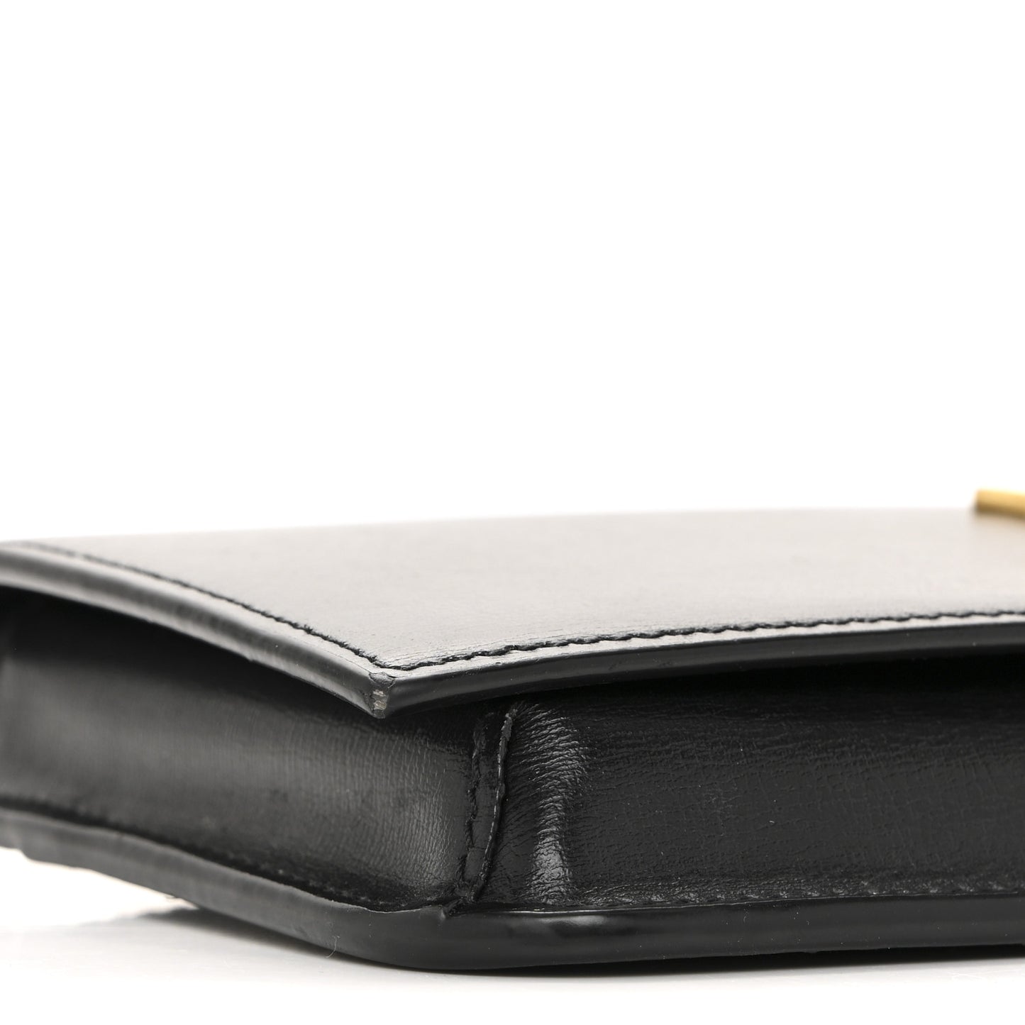 Smooth Calfskin Monogram Phone Holder Crossbody Black