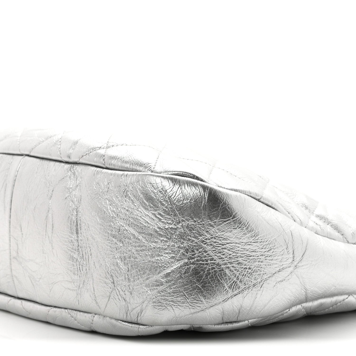 Chanel Metallic Crumpled Calfskin Small 31 Shopping Bag Silver 10 of 10