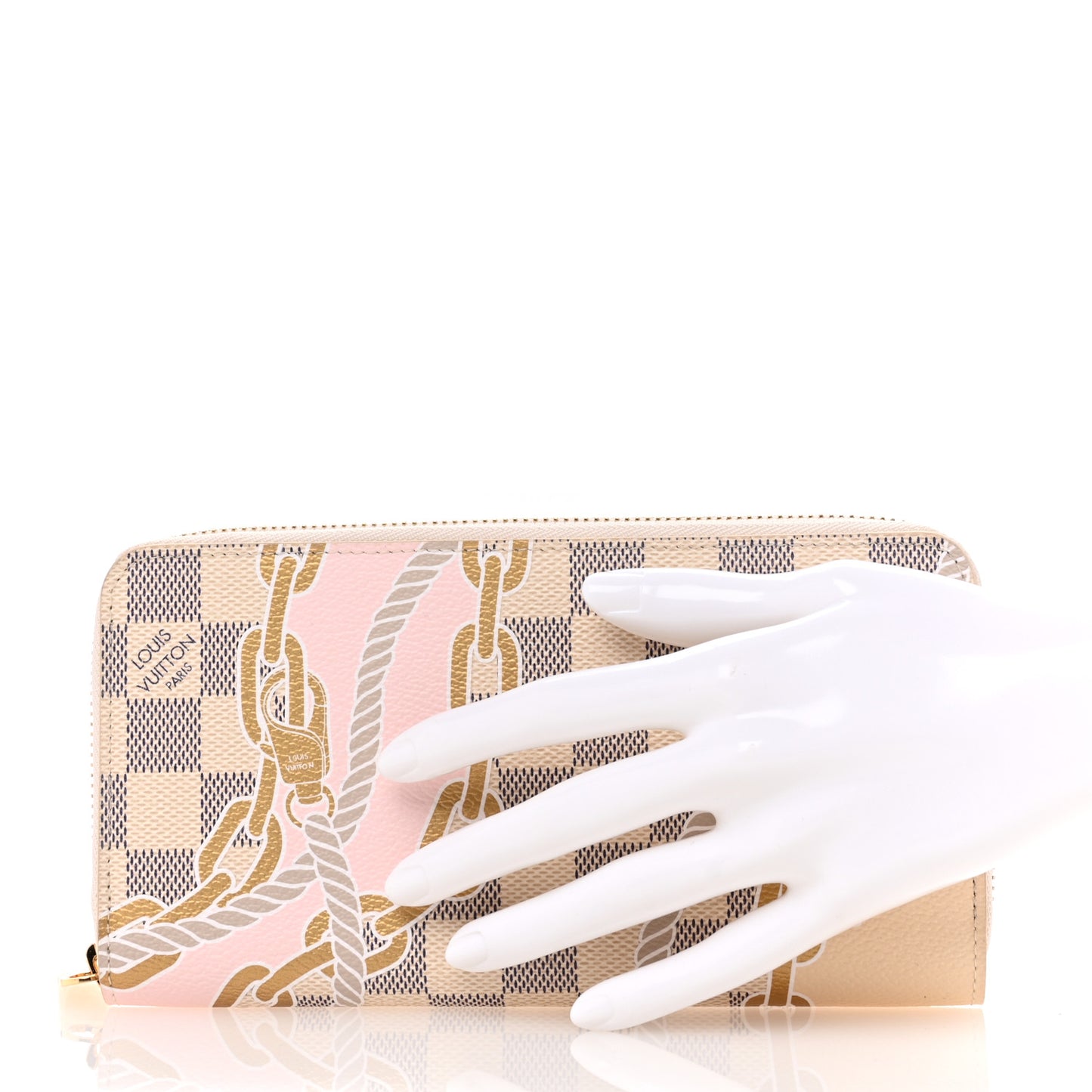 Damier Azur Nautical Zippy Wallet Gold