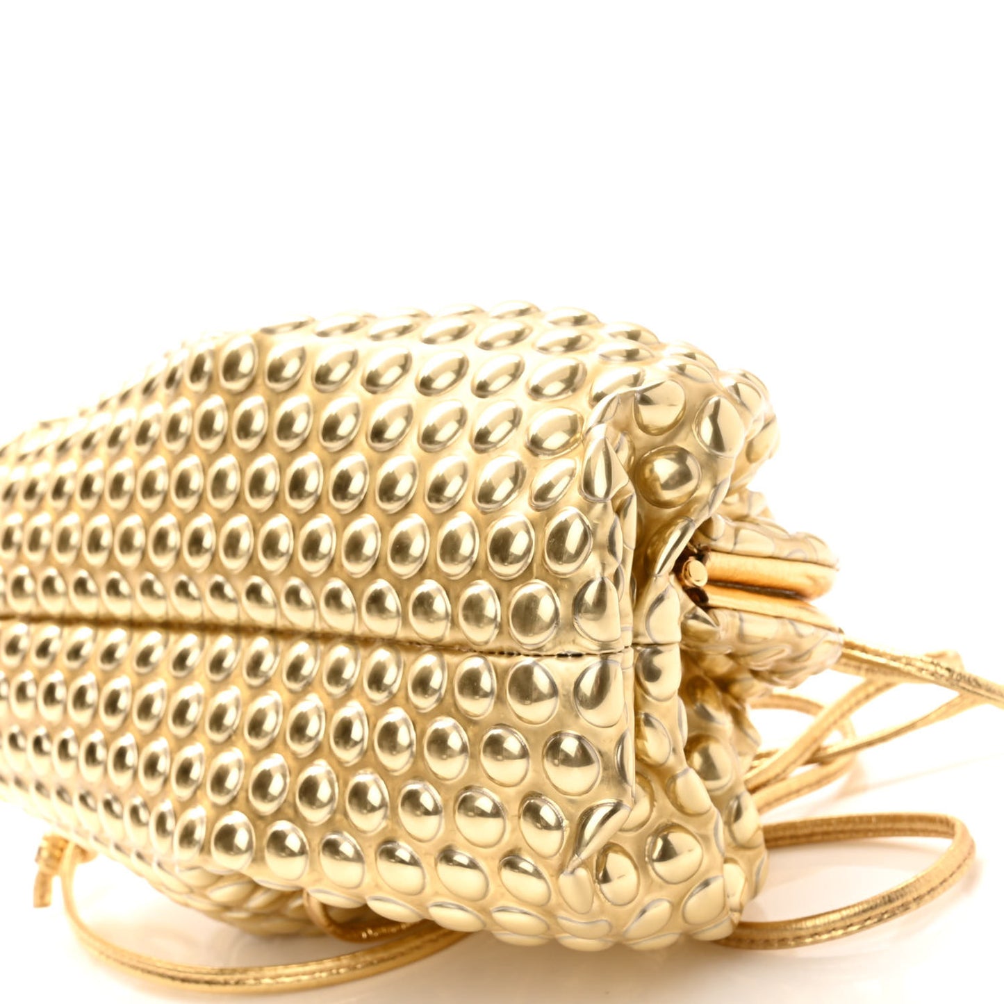 Metallic Fabric Bubble Wrap The Mini Pouch Gold