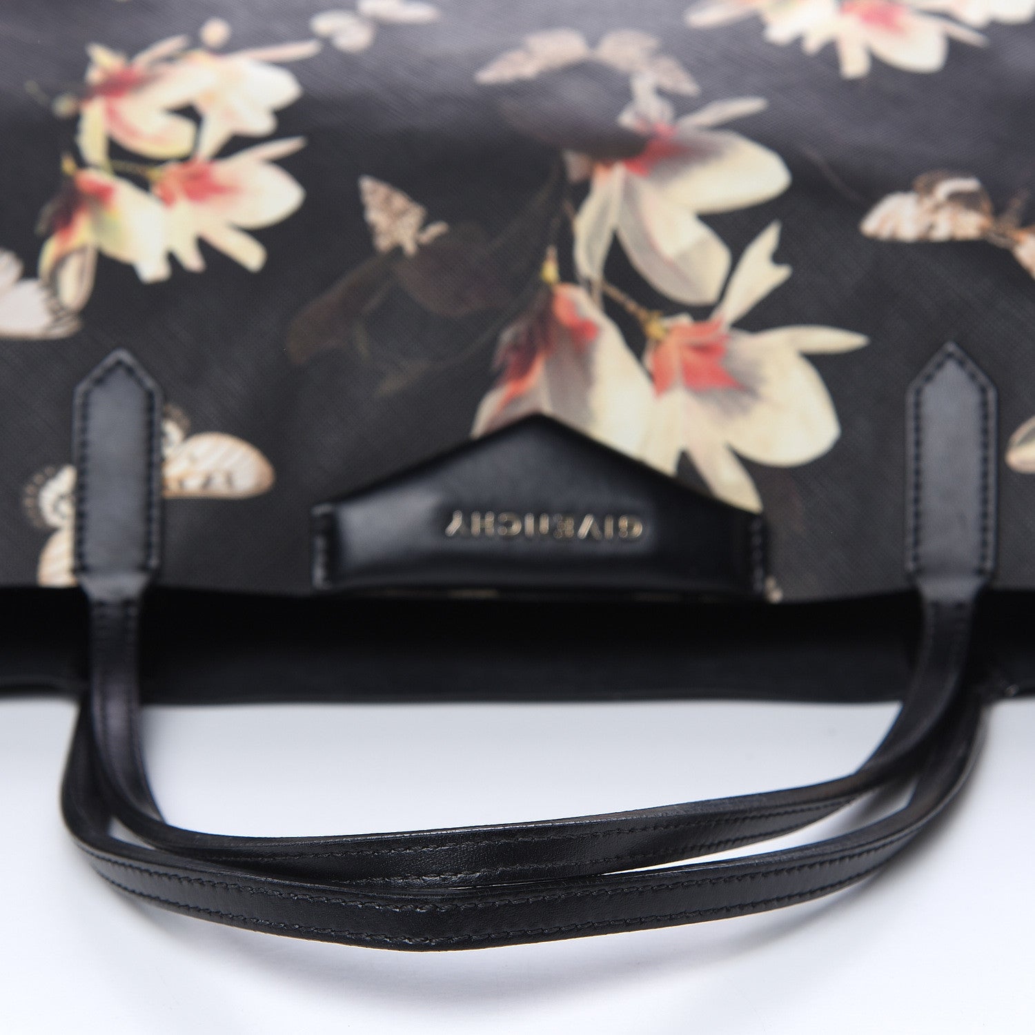 Givenchy Textured Coated Canvas Magnolia and Moth Print Large Antigona Tote 12 of 14