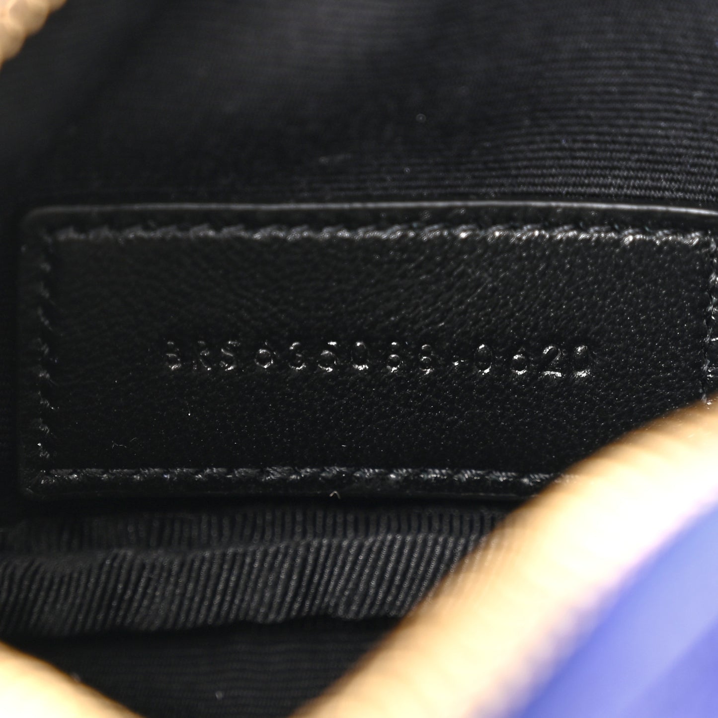 Grain De Poudre Matelasse Monogram Baby Lou Camera Bag Sapphire Blue