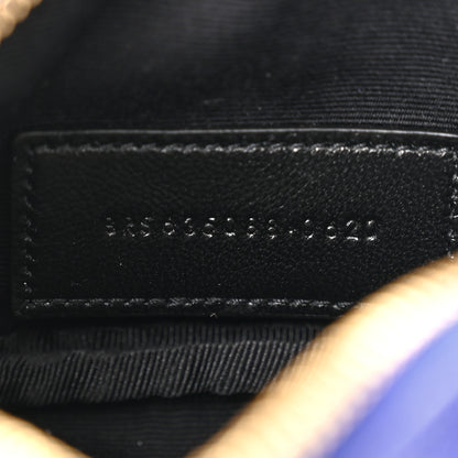 Saint Laurent Grain De Poudre Matelasse Monogram Baby Lou Camera Bag Sapphire Blue 7 of 10