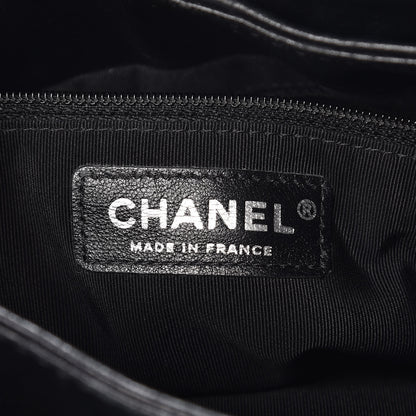 Chanel Calfskin Quilted Large Trianon Messenger Flap Black 6 of 8