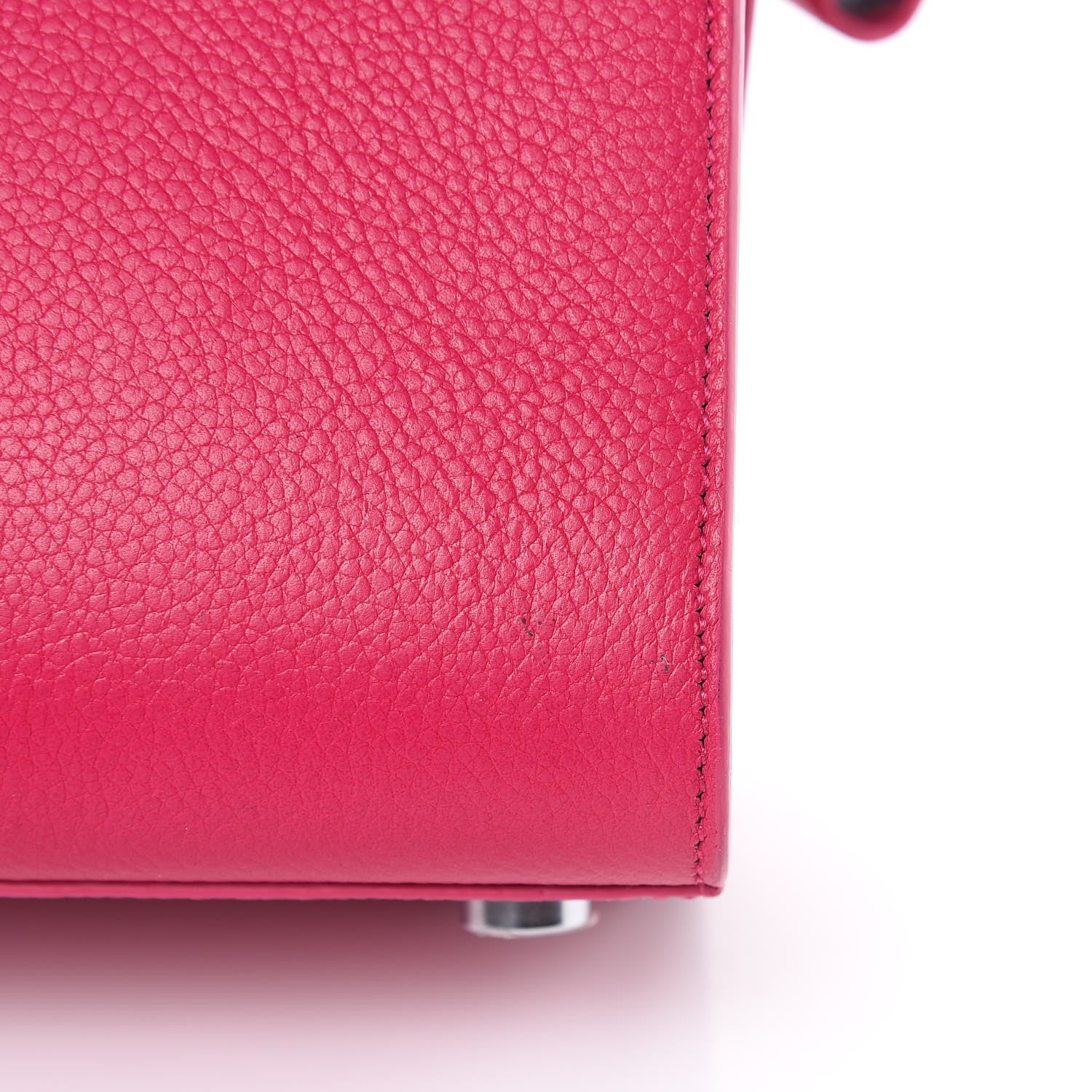 Saint Laurent Grained Calfskin Nano Sac De Jour Fuchsia 10 of 11
