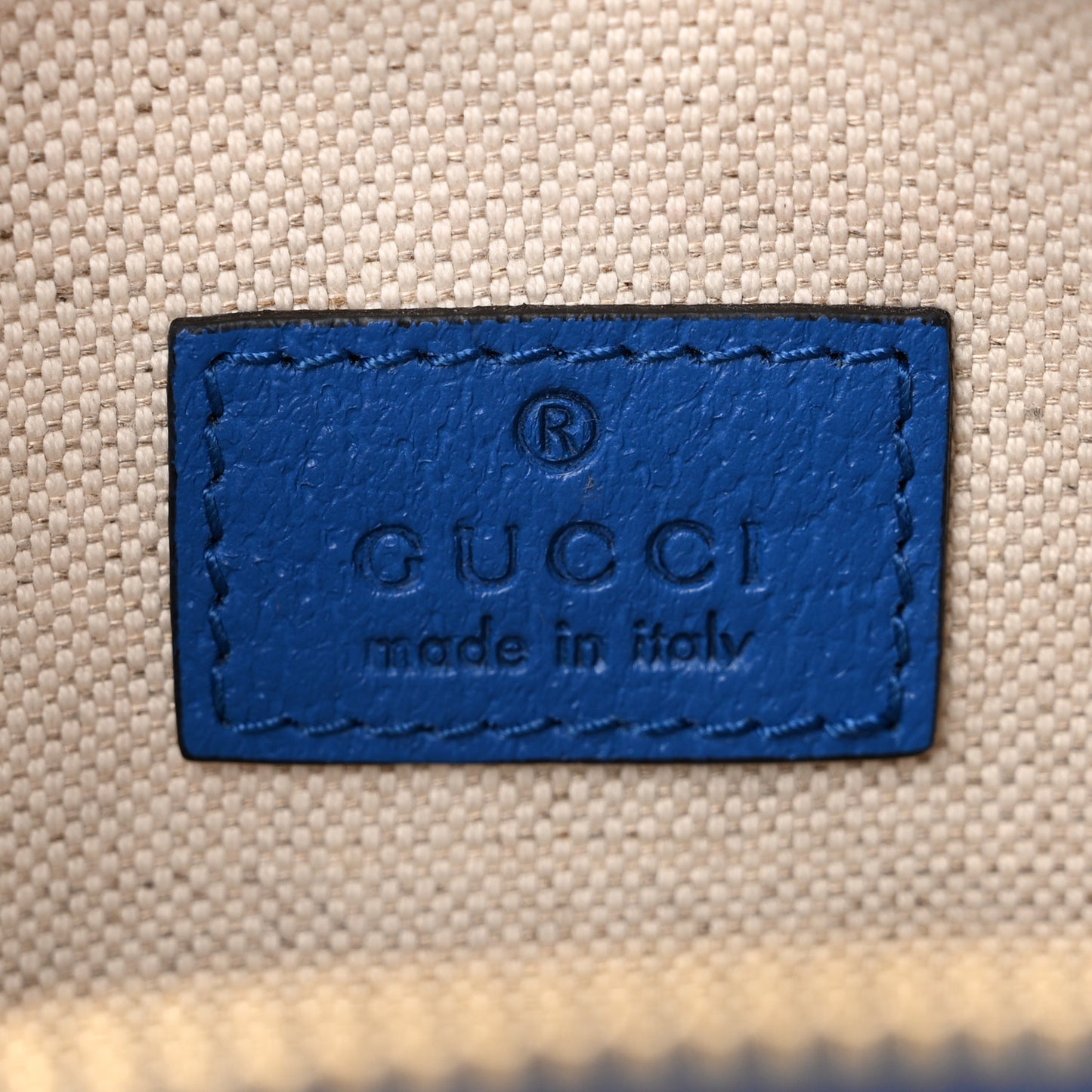 GG Supreme Monogram Mix Textured Dollar Calfskin Rhombus Inlay Crossbody Bag Beige Ebony Harvest Joy Blue
