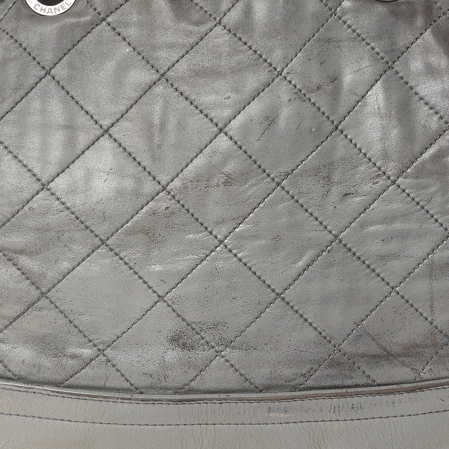 Chanel Iridescent Calfskin VIP Shopping Tote Grey 26 of 34