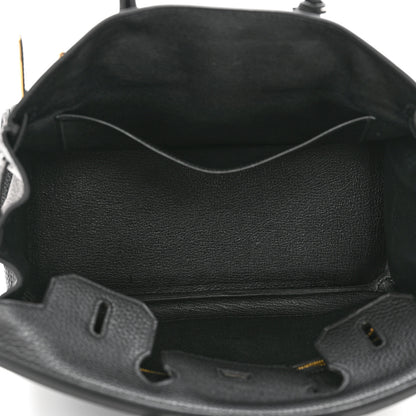 Hermes Taurillon Clemence Birkin 30 Black 5 of 13