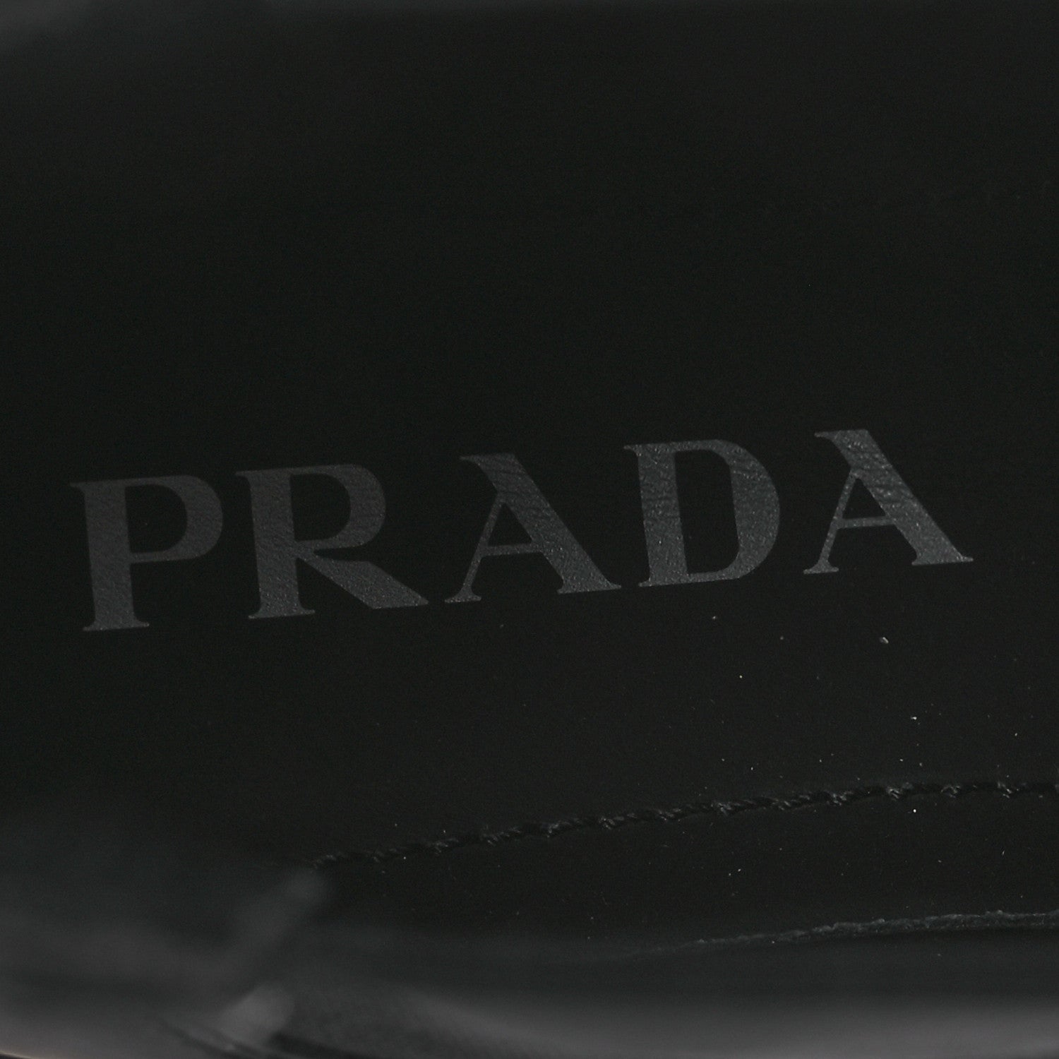 Prada Spazzolato Rois Triangle Monolith Chelsea 55mm Boots 36 Black 9 of 13