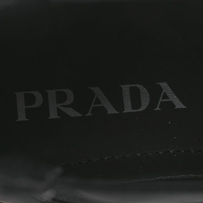 Prada Spazzolato Rois Triangle Monolith Chelsea 55mm Boots 36 Black 9 of 13