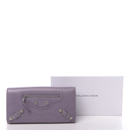 Balenciaga Agneau Giant 12 Silver Hardware Money Wallet Glycine 11 of 11