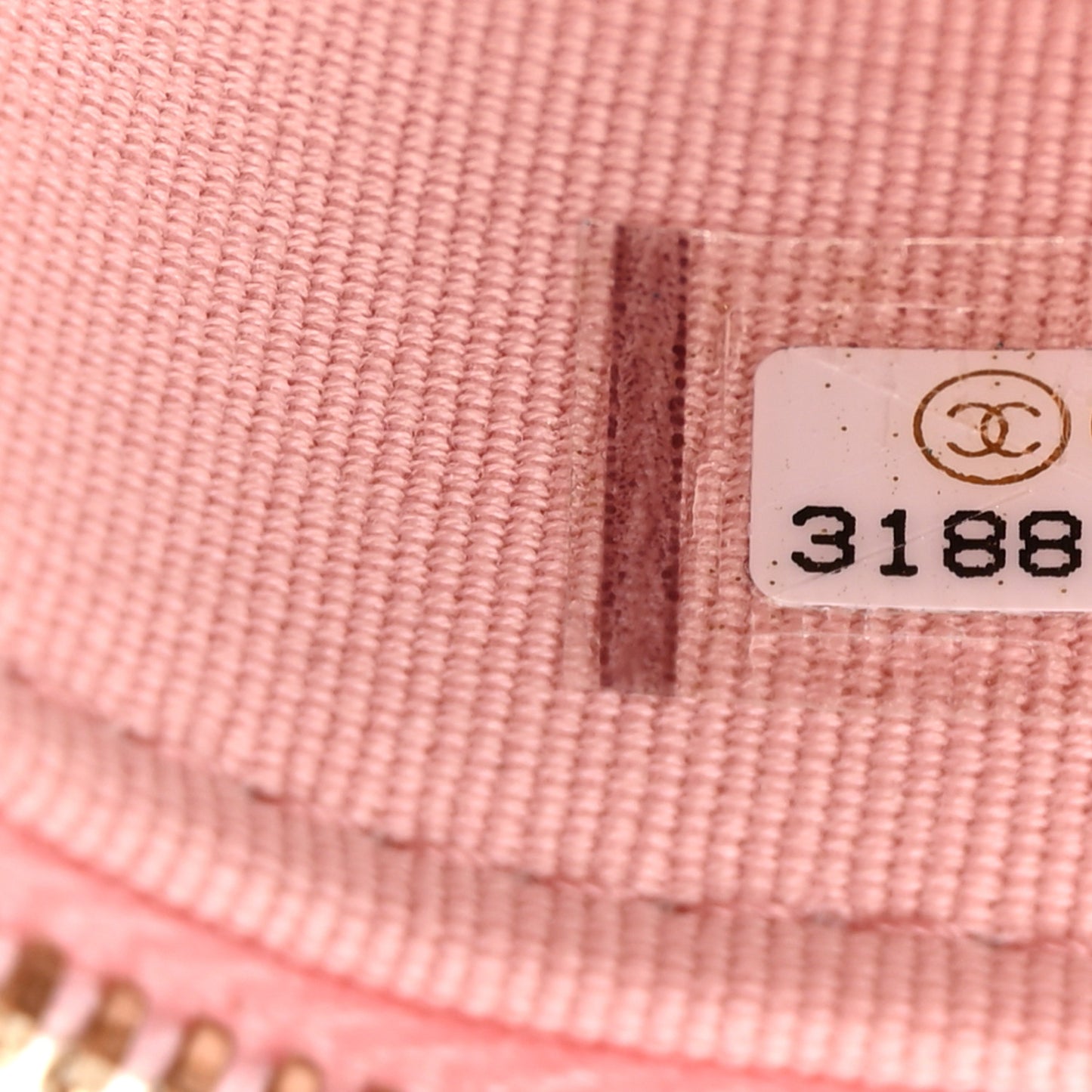 Caviar Quilted Small Vanity Case With Chain Pink