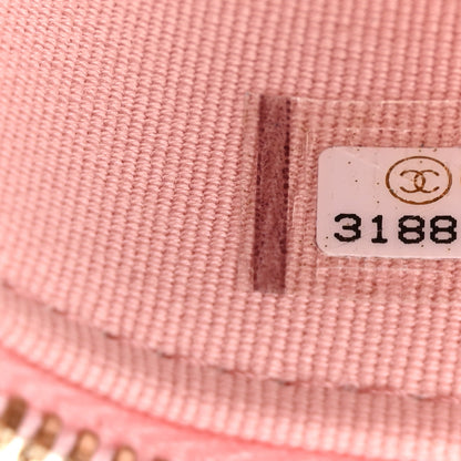 Chanel Caviar Quilted Small Vanity Case With Chain Pink 7 of 11