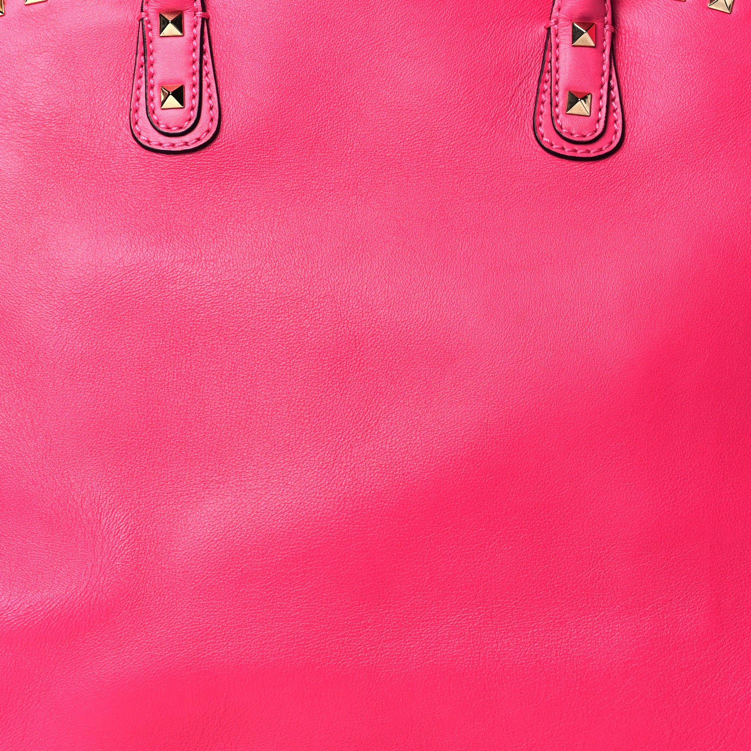 Valentino Garavani Vitello Rockstud Dome Shopper Pop Fuxia 8 of 10