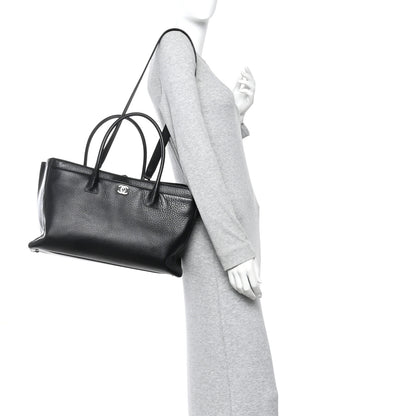 Chanel Calfskin Cerf Executive Shopper Tote Black 2 of 10