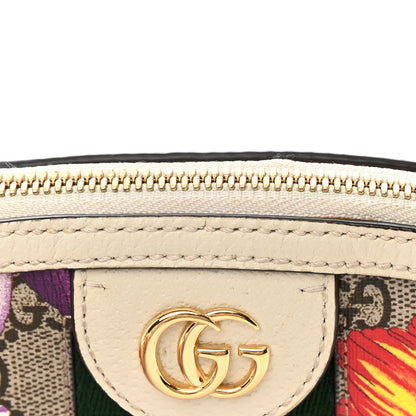 Gucci GG Supreme Monogram Flora Web GG Small Ophidia Dome Shoulder Bag White 12 of 14