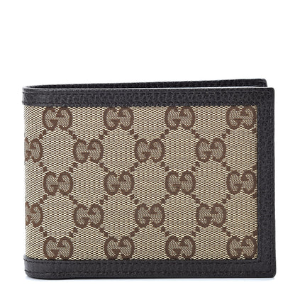 Gucci Monogram Bi-Fold Wallet Dark Brown 1 of 8