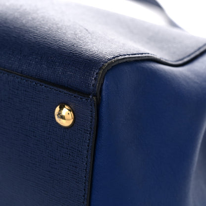 Fendi Vitello Elite Regular 2Jours Tote Blue 9 of 17