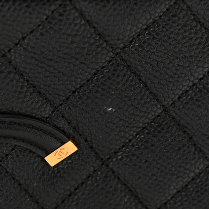 Chanel Caviar Quilted Medium CC Filigree Vanity Case Black 11 of 12