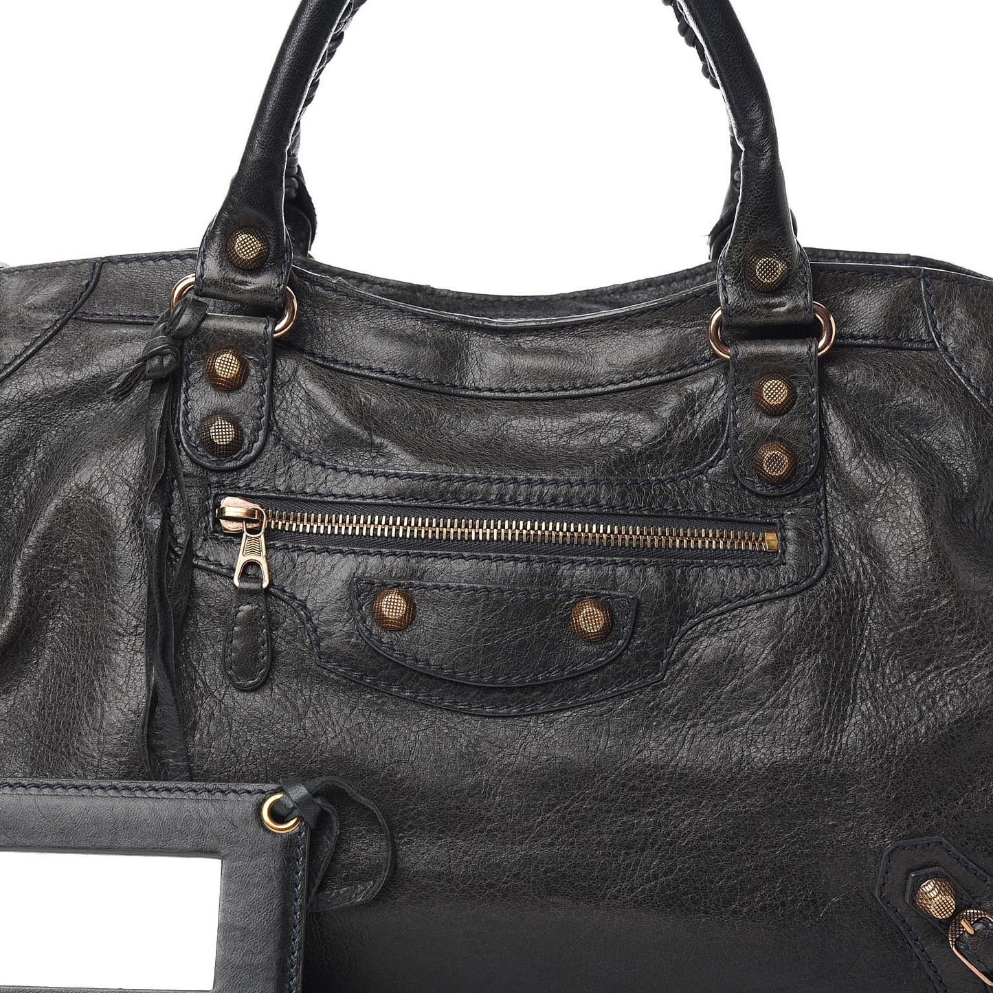Agneau Giant 12 Rose Gold Hardware City Anthracite