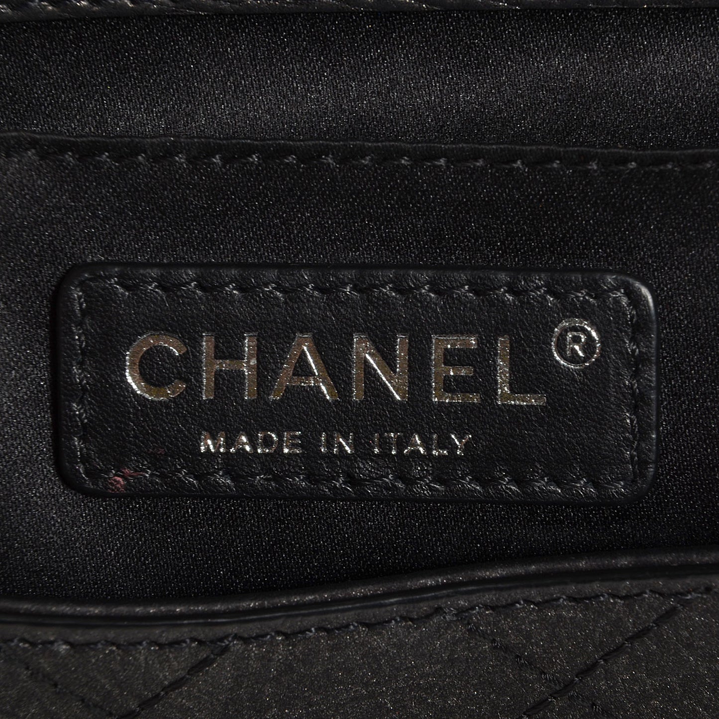 Calfskin Coco Twin Large Flap Black