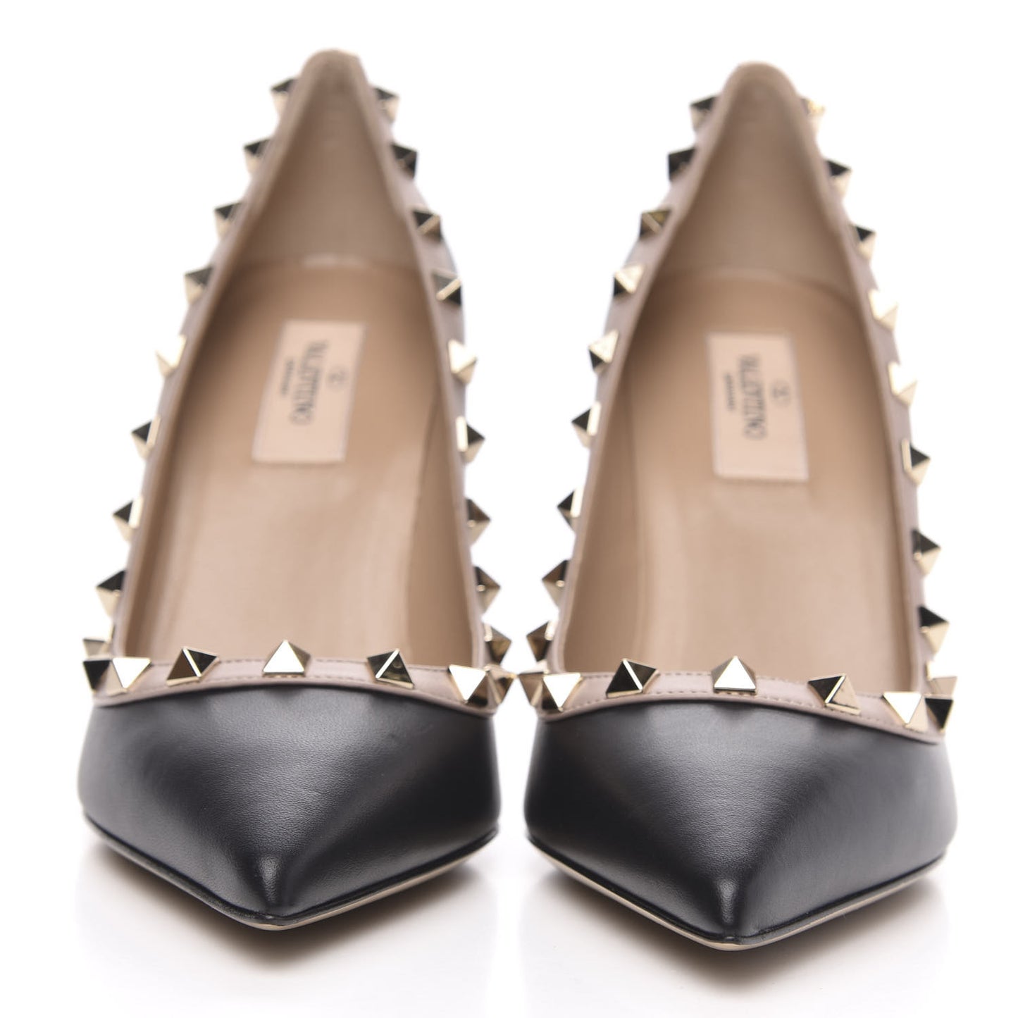Nappa Rockstud 100mm Pumps 37.5 Black Poudre