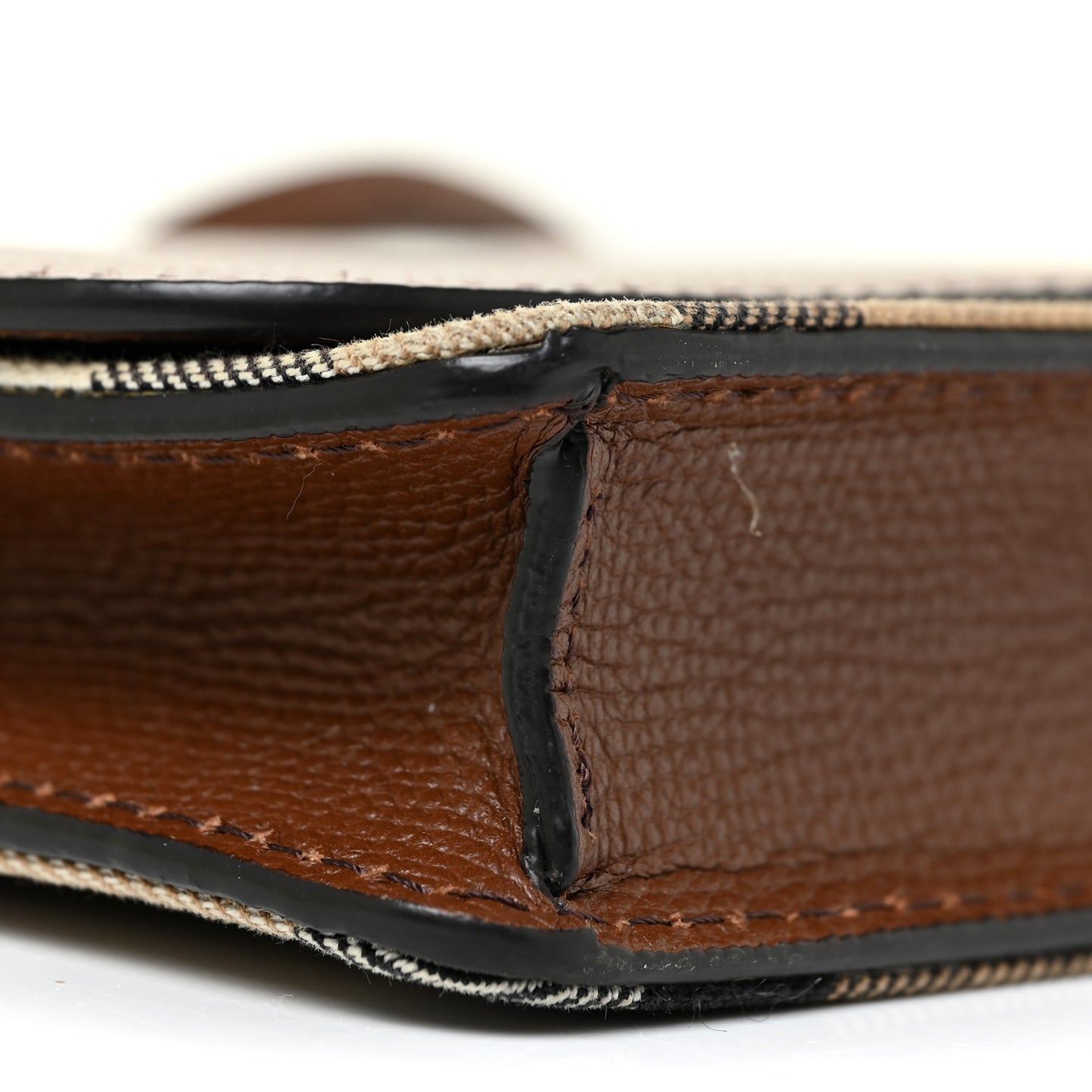 Derby Calfskin House Check Mini Hampshire Crossbody Tan