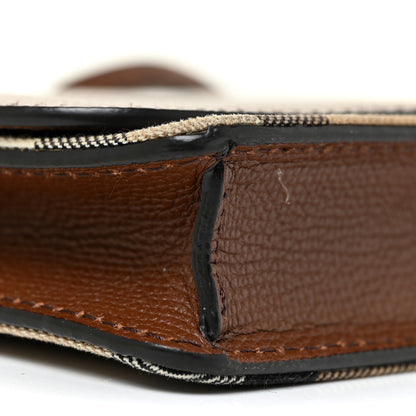Burberry Derby Calfskin House Check Mini Hampshire Crossbody Tan 8 of 9