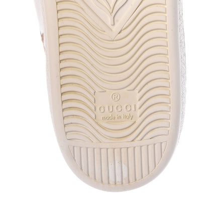 Gucci Calfskin Bee Star Embroidered Womens Sylvie Web Ace Sneakers 39.5 White Blue 9 of 9