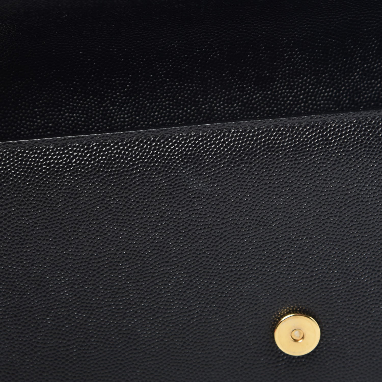 Saint Laurent Grain De Poudre Monogram Cassandre Clutch Black 11 of 13