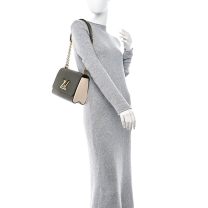 Louis Vuitton Epi Twist Shoulder Bag MM Kaki Creme 2 of 12