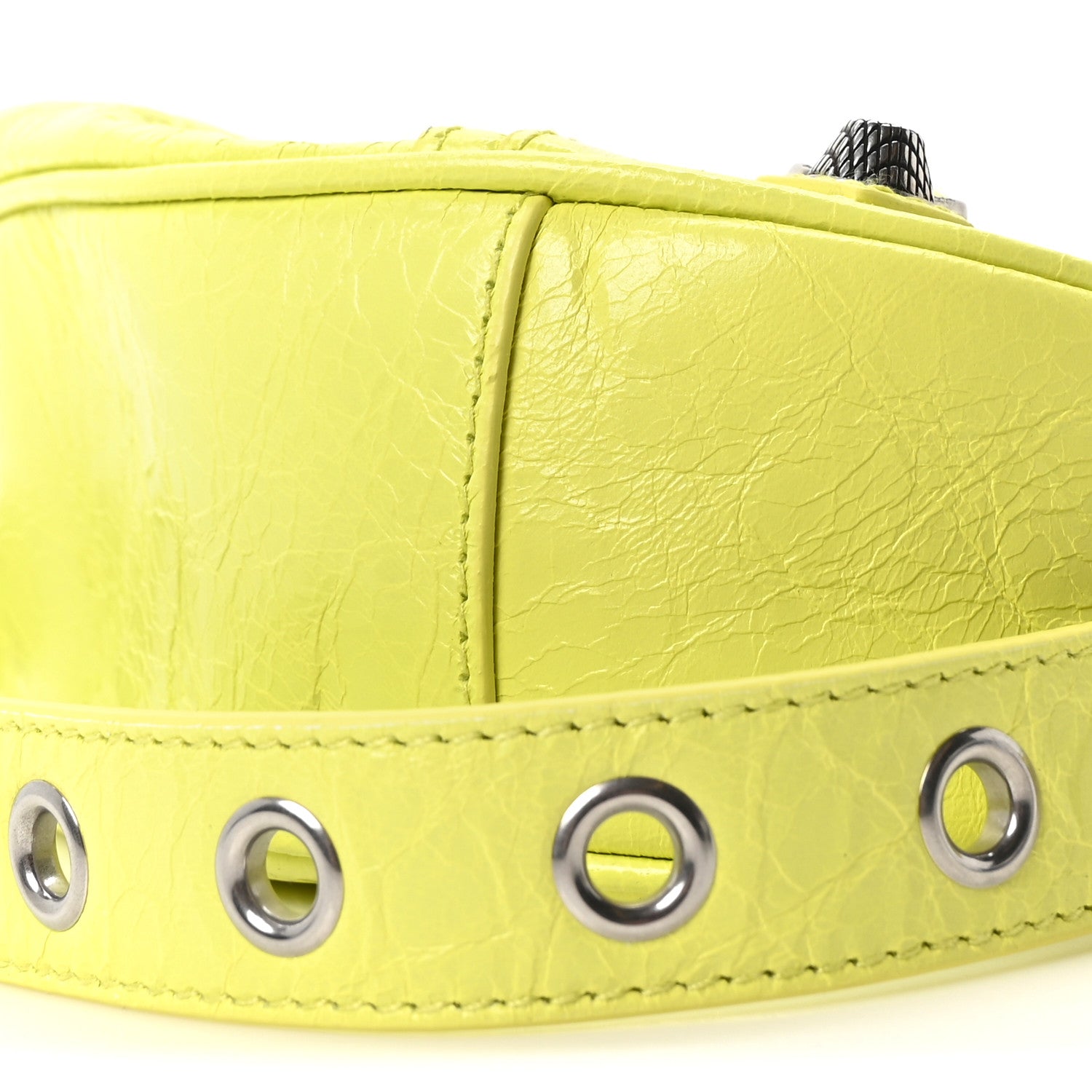 Balenciaga Agneau Arena Le Cagole Shoulder Bag XS Lime 11 of 11