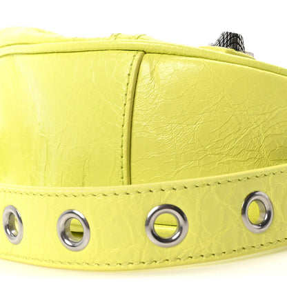 Balenciaga Agneau Arena Le Cagole Shoulder Bag XS Lime 11 of 11