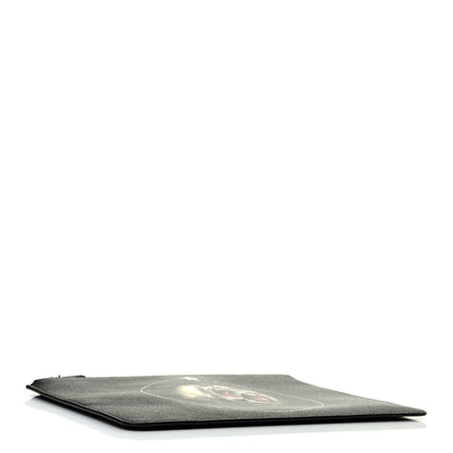 Givenchy Coated Canvas Monkey Brother Print Large Zip Pouch Black 3 of 4