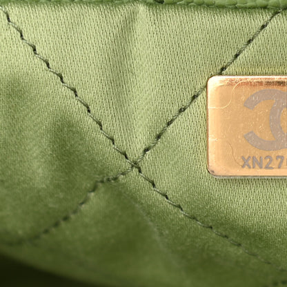 Chanel Shiny Caviar Quilted Small Chanel 22 Green 8 of 11