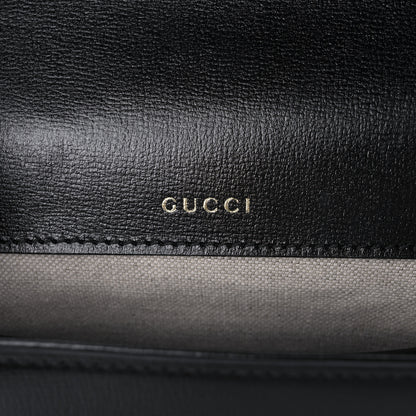 Gucci Azalea Calfskin Web Mini Horsebit 1955 Shoulder Bag Black 6 of 10