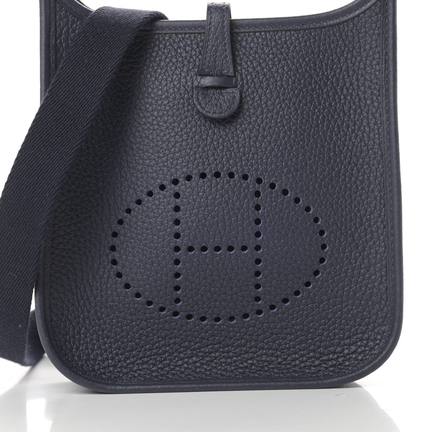 Hermes Taurillon Clemence Evelyne TPM Bleu Nuit 8 of 12