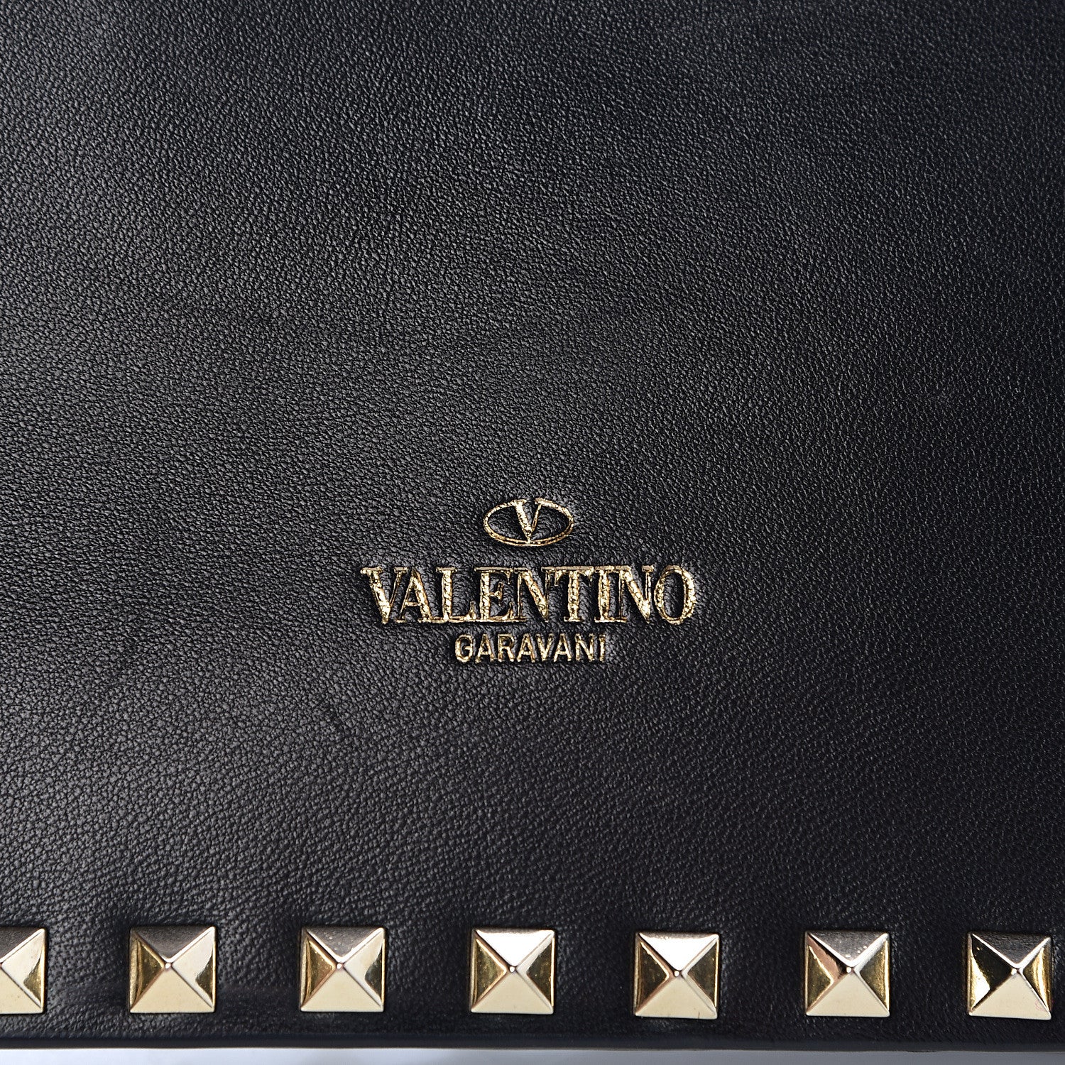 Valentino Garavani Nappa Rockstud Wristlet Clutch Black 15 of 15