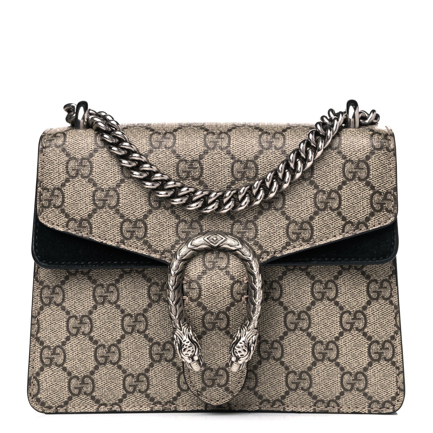 GG Supreme Monogram Mini Dionysus Shoulder Bag Black