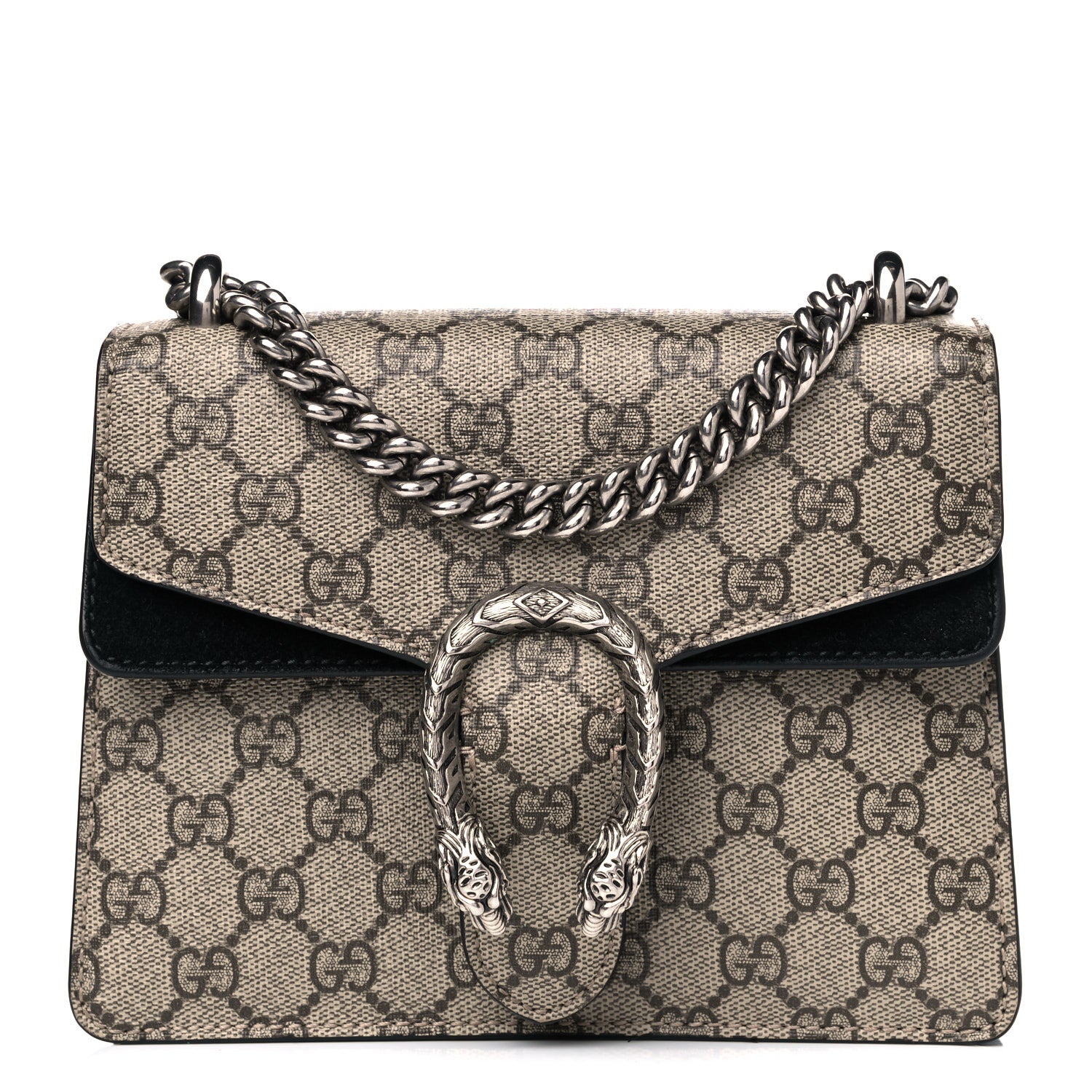 Gucci GG Supreme Monogram Mini Dionysus Shoulder Bag Black 1 of 10