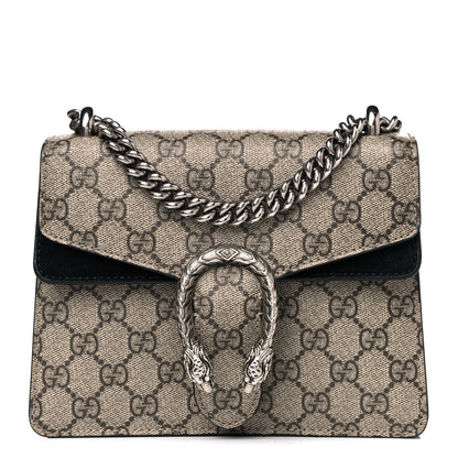 Gucci GG Supreme Monogram Mini Dionysus Shoulder Bag Black 1 of 10