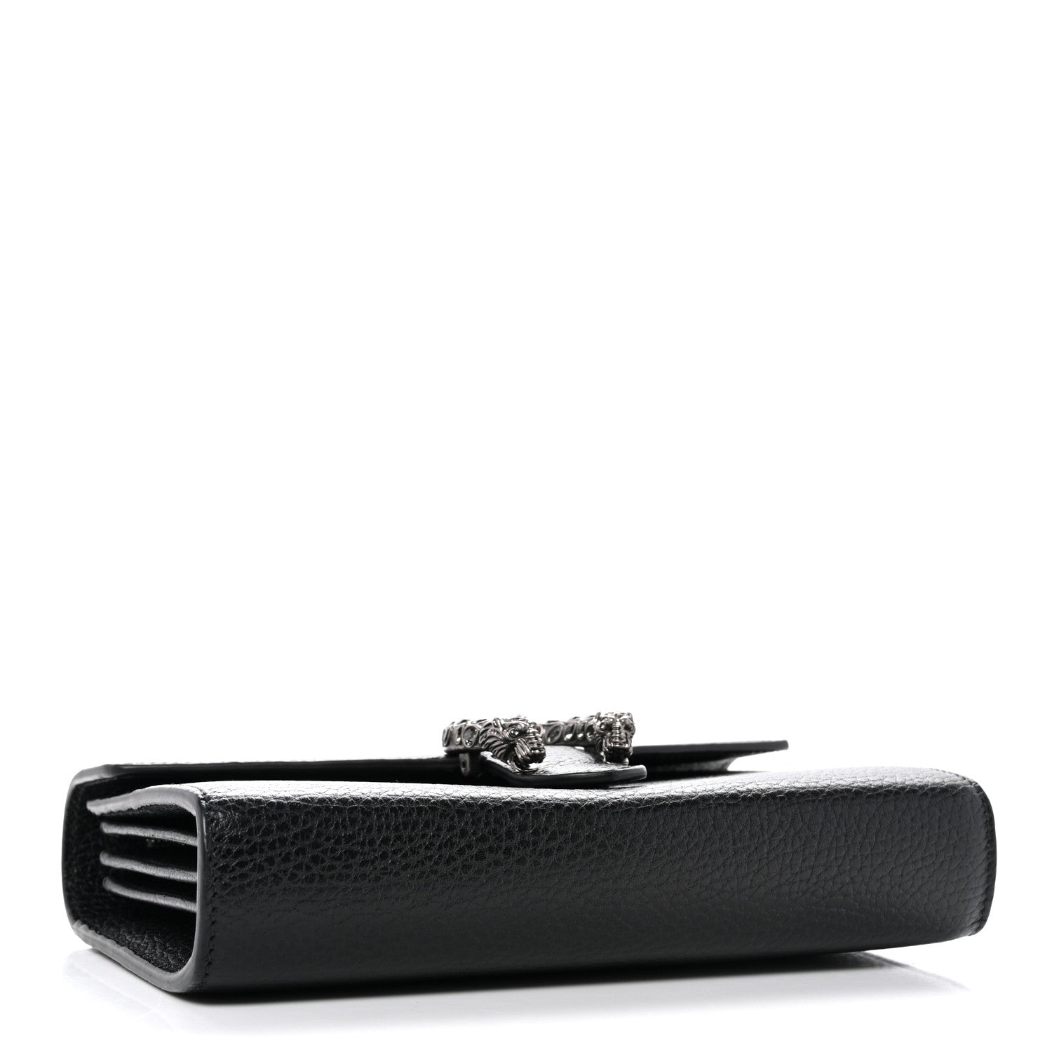 Gucci Calfskin Mini Dionysus Chain Wallet Black 4 of 11