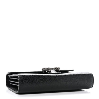 Gucci Calfskin Mini Dionysus Chain Wallet Black 4 of 11