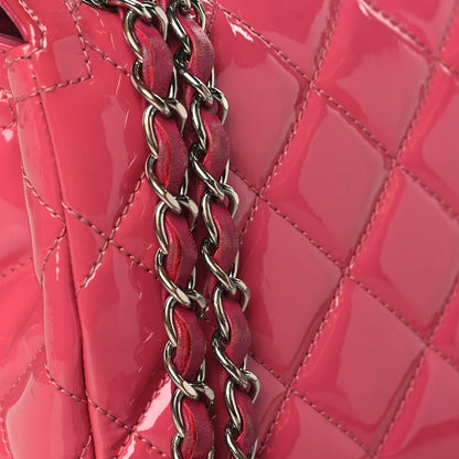 Chanel Patent Quilted Large Coco Shine Flap Pink 11 of 11