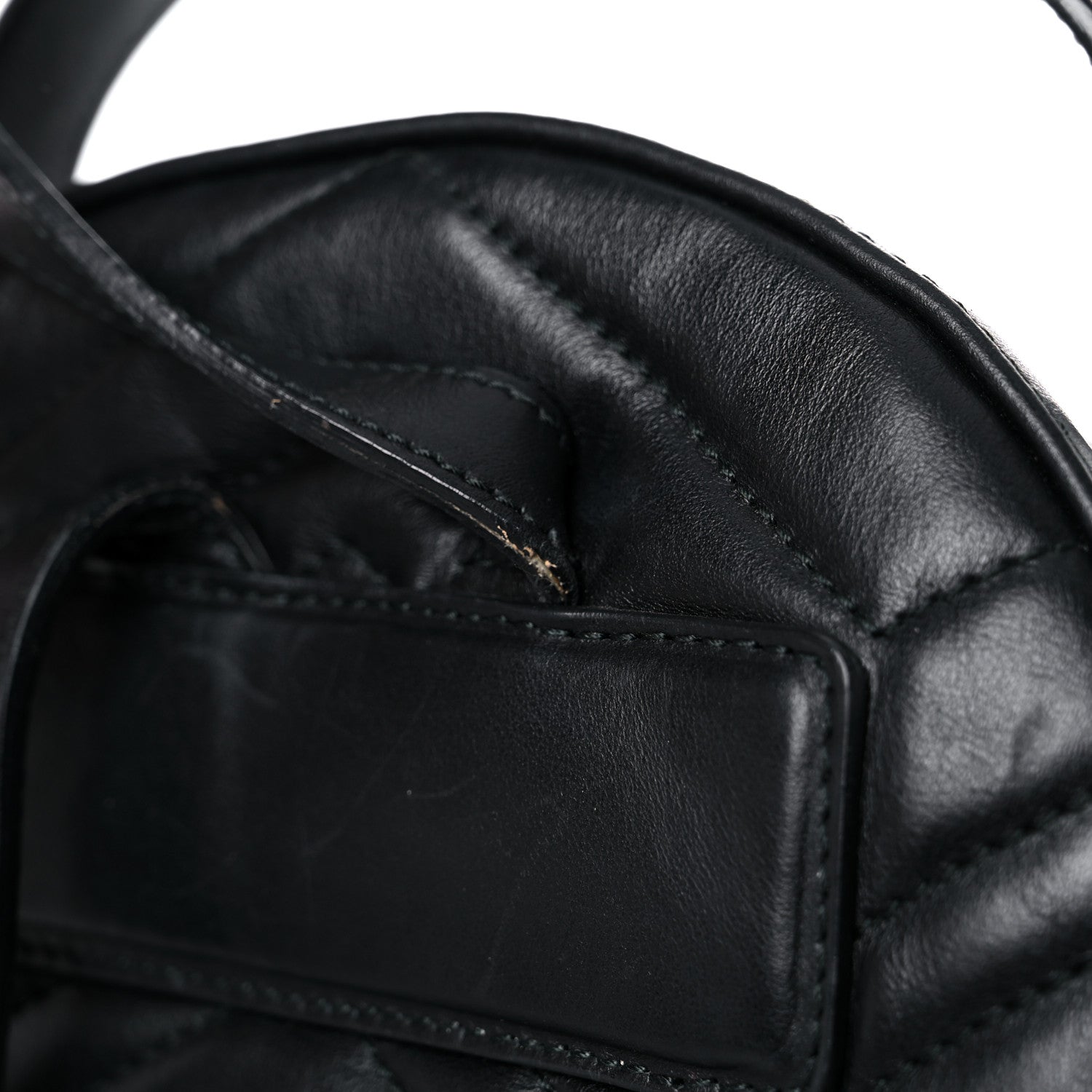 Gucci Calfskin Matelasse GG Marmont Dome Backpack Black 20 of 24