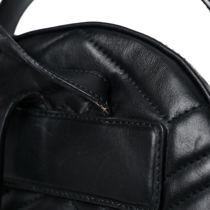 Gucci Calfskin Matelasse GG Marmont Dome Backpack Black 20 of 24