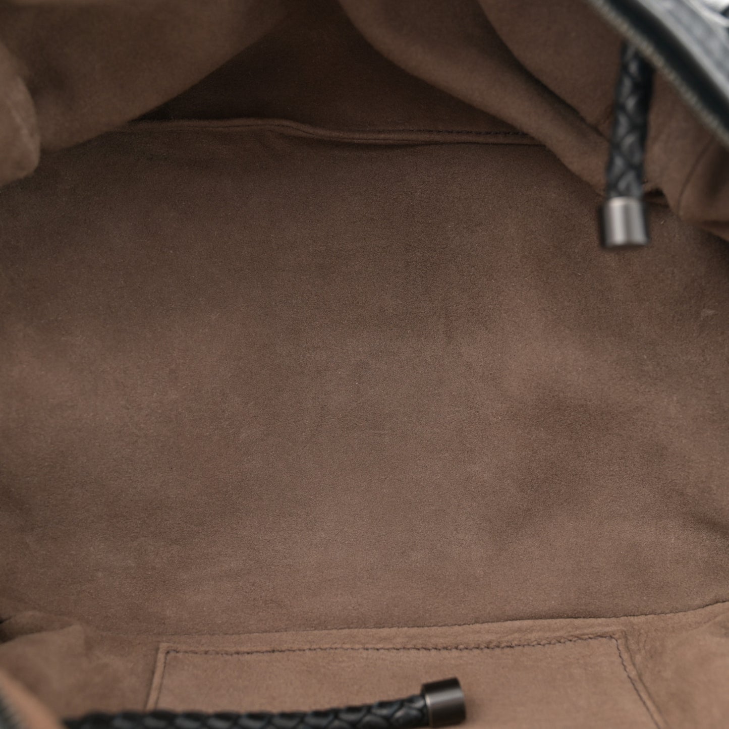 Nappa Intrecciato Satchel  Black