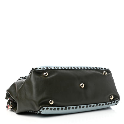 Valentino Garavani Vitello Colorblock Medium Rockstud Tote Multicolor 4 of 10
